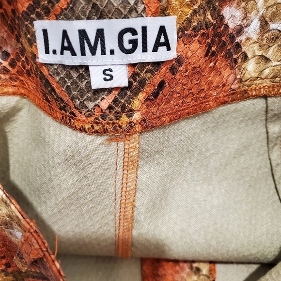 I AM GIA PYTHON SHIRAZ PANTS ORANGE - Picture 5 of 6